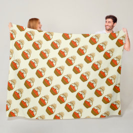 Cobertor De Velo 🍂 Panier de Citrouilles et Blé d'Automne