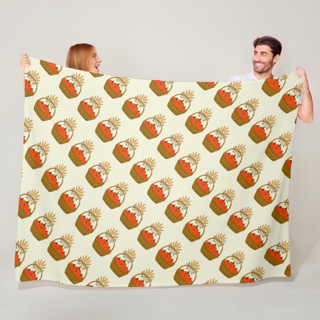 Cobertor De Velo 🍂 Panier de Citrouilles et Blé d'Automne (In Situ)