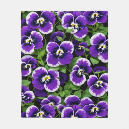 Cobertor De Velo Pansias Roxas Brilhantes