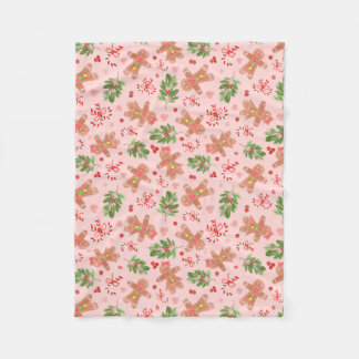 Cobertor De Velo Pão-de-gengala e ramificações Holly PINK Pequeno