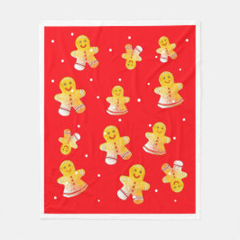 Cobertor De Velo Pão de Gengibre Vermelho