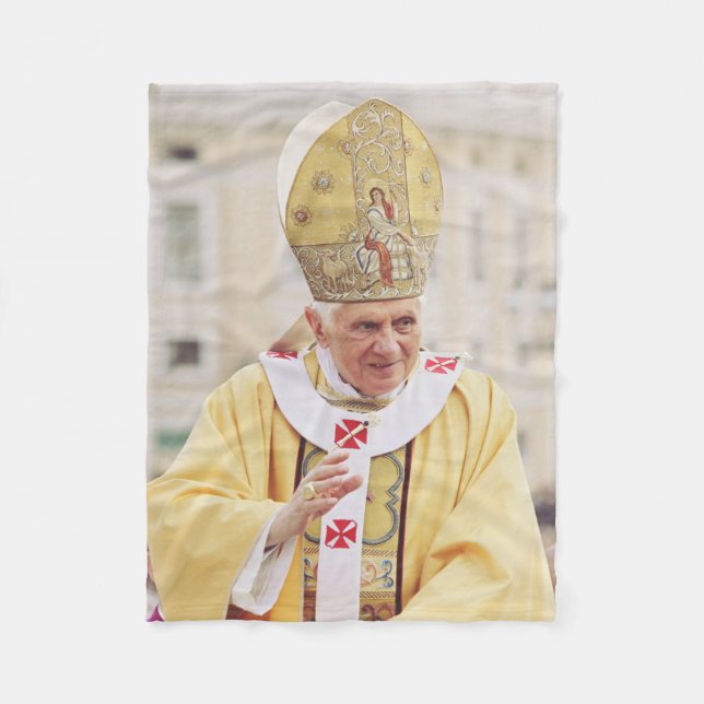 Cobertor De Velo Papa Bento XVI - Camisa-T (Frente)
