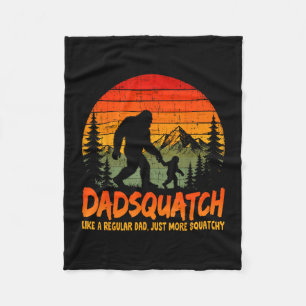 Cobertor De Velo Papa Bigfoot dadsquatch como um pai regular pais