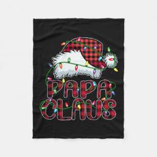 Cobertor De Velo Papa Claus Natal Luzes Pajama Correspondência Fami