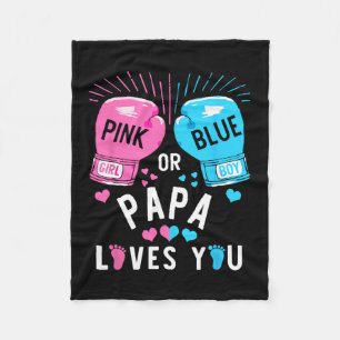 Cobertor De Velo Papá Cor-De-Rosa Ou Azul Ama-Te A Ver O Gênero Rev