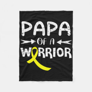 Cobertor De Velo Papá De Um Guerreiro Contra O Cancer Da Infância P