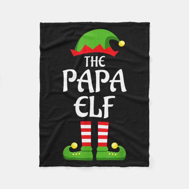 Cobertor De Velo Papa Elf Family Matching Group Christmas Dad  (Frente)