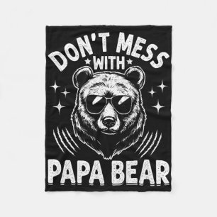 Cobertor De Velo Papá Engraçado Urso Don&#; para Mess com Papa Urso