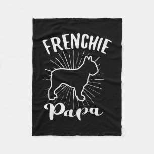 Cobertor De Velo Papa Frensh Bulldog Frenchie French Puppy Dog