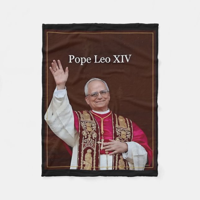 Cobertor De Velo Papa Leo Xiv (Frente)
