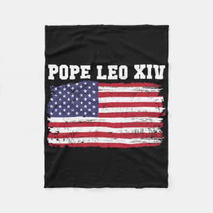 Cobertor De Velo Papa Leo Xiv 14 Primeiro Papa Americano Flag Vin