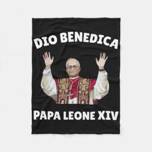 Cobertor De Velo Papa Leo Xiv - Papa Deus abençoe Leo Xiv