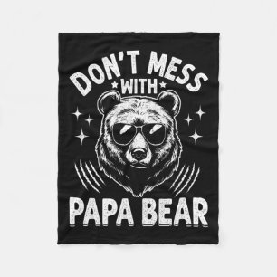 Cobertor De Velo Papá Urso Não Mete com Papá Urso Pais Engraçados