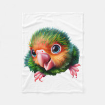 Papagaio-Bebê Colorido de Kawaii
