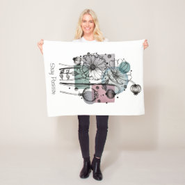 Cobertor De Velo Papagaios Em Tinta E Aquarela