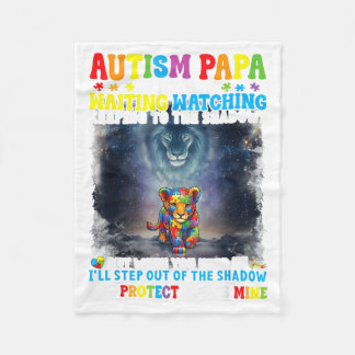 Cobertor De Velo Papai Autismo Leão Protetor Apoia Neto