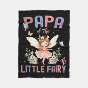Cobertor De Velo Papai da Menina de Aniversário de Um Ano da Pequen