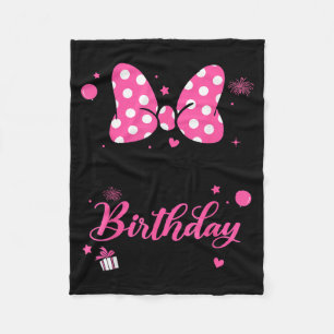 Cobertor De Velo Papai da Menina de Aniversário Laço Rosa Fofo Famí
