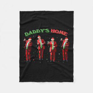 Cobertor De Velo Papai engraçado Ho Ho Casa Trump Dança Papai Noel 