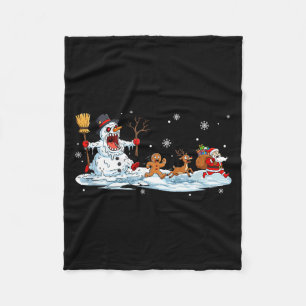 Cobertor De Velo Papai Noel Biscoito de Gengibre Rena de Natal Home