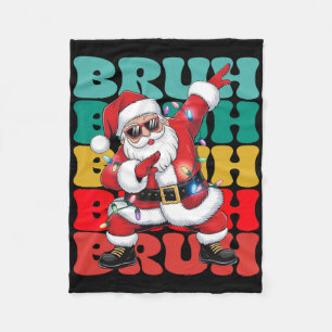 Cobertor De Velo Papai Noel Bruh Dabbing Natal Para Crianças Menino