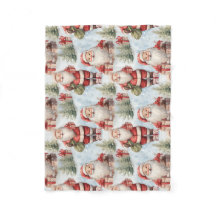 Papai Noel de Natal em Aquarela 3 -