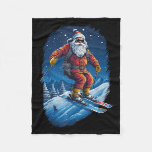 Cobertor De Velo Papai Noel Desmontando As Encostas Papai Noel Esqu