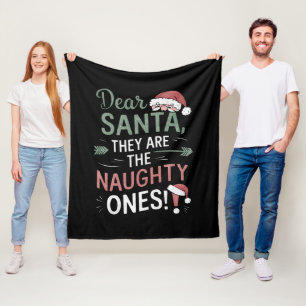 Cobertor De Velo Papai Noel Eles São Os Travessos Natal