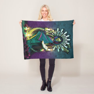 Cobertor De Velo Papai noel Muerte Tarot - sacerdotisa alta