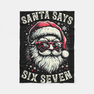 Cobertor De Velo Papai Noel Natal Engraçado Seis Sete 6-7 Meme Rot