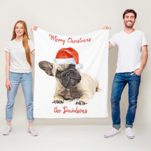 Cobertor De Velo Papais noeis De Cão De Natal Cachorro Cachorro