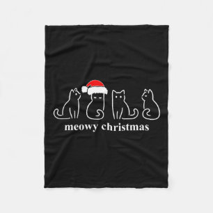 Cobertor De Velo Papais noeis De Gatos De Gatinho De Natal E Gatinh
