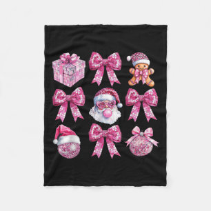 Cobertor De Velo Papais noeis de Natal Bolhas Goma Rosa Brisos Orna