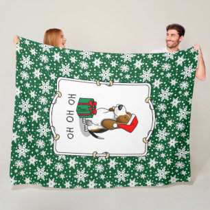 Cobertor De Velo Papais noeis de Natal Cesto (tricolor 1)
