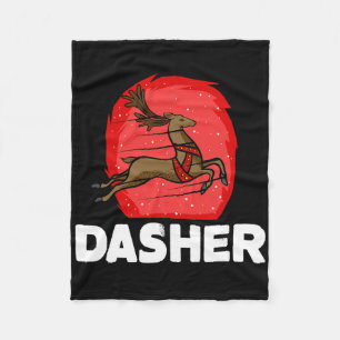 Cobertor De Velo Papais noeis de Natal Reindeer Figurume Dasher
