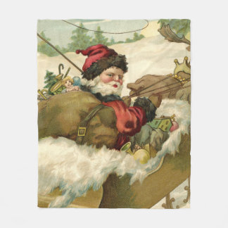 Cobertor De Velo Papais noeis em seu Sleigh