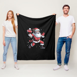 Cobertor De Velo Papais noeis jogando futebol americano no Natal