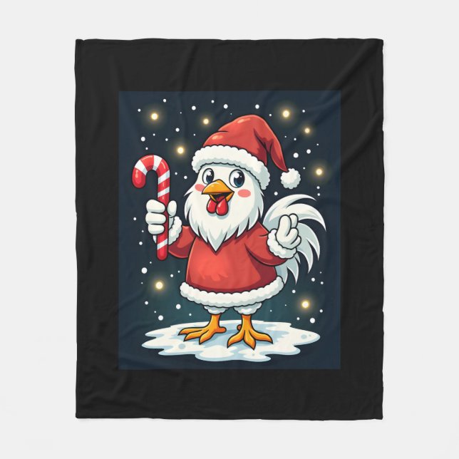 Cobertor De Velo Papais noeis Joy Chicken (Frente)