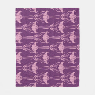 Cobertor De Velo Papel de parede flexível - Design violeta rosa