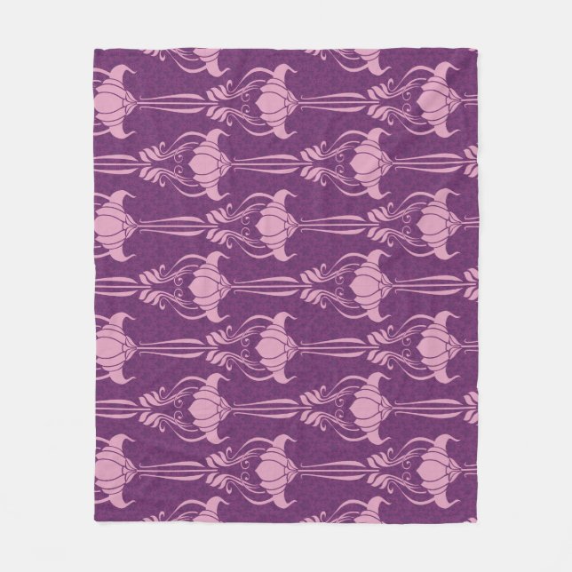 Cobertor De Velo Papel de parede flexível - Design violeta rosa (Frente)