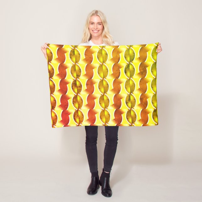 Cobertor De Velo papel de parede retrô laranja 1970 (In Situ)