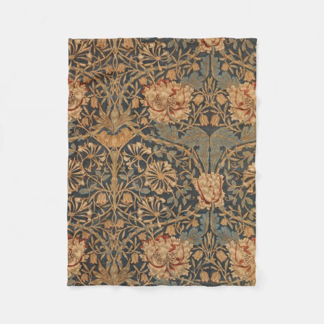 Cobertor De Velo Papel de parede rico William Morris Honeysuckle (Frente)