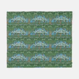 Cobertor De Velo Papel de parede Vintage May Tree Forest de Walter