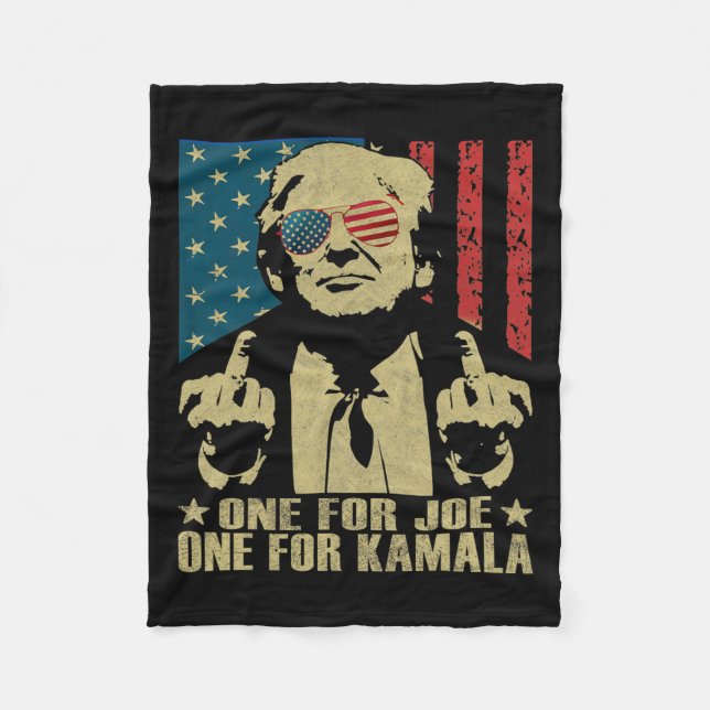Cobertor De Velo Para Joe One For Kamala Funny Trump 2024 (Frente)