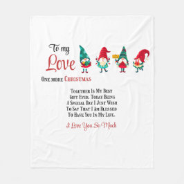 Cobertor De Velo Para meu Amor Mais um Natal juntos