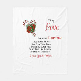 Cobertor De Velo Para meu Amor Mais um Natal juntos