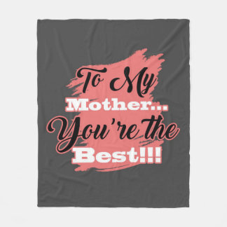 Cobertor De Velo Para minha mãe você é o melhor | Presentes Para A 