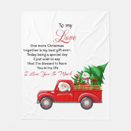 Cobertor De Velo Para o meu Amor Mais um Natal juntos