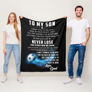Cobertor De Velo Para O Meu Filho Eu Te Amo De Fleece