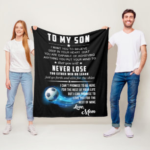 Cobertor De Velo Para O Meu Filho Eu Te Amo De Fleece